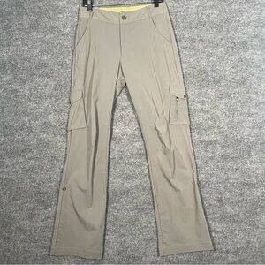 REI Womens 8 Tall Gray UPF 50+ Pocket Bootcut Stretch Hiking Camping Trail Pants